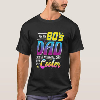 T-shirt Mens Super 80'S Costume Papa Retro 80S Anniversair