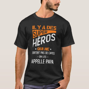 T-shirt Mens Super Heroes Qui Ne Porte Pas De Caps À L'App