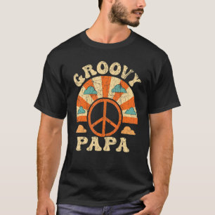 T-shirt Mens Super Papa les années 70 Nostalgie esthétique