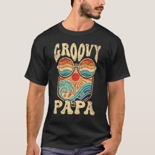 T-shirt Mens Super Papa les années 70 Nostalgie esthétique