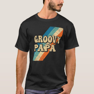 T-shirt Mens Super Papa les années 70 Nostalgie esthétique