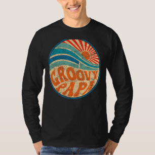 T-shirt Mens Super Papa les années 70 Nostalgie esthétique