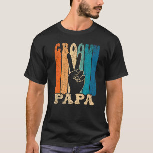 T-shirt Mens Super Papa les années 70 Nostalgie esthétique
