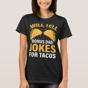 T-shirt Mens Taco Va Dire À Bonus Papa Des Blagues Pour Ta