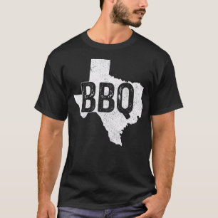 T-shirt Mens Teas BBQ Grill Chef State Map Teas Barbecu