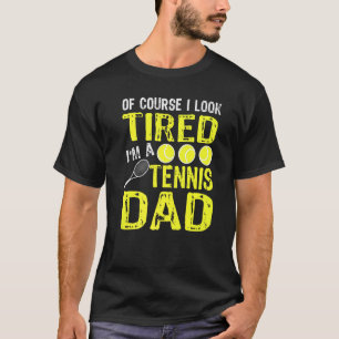 T-shirt Mens Tennis Papa Père Du Joueur De Tennis