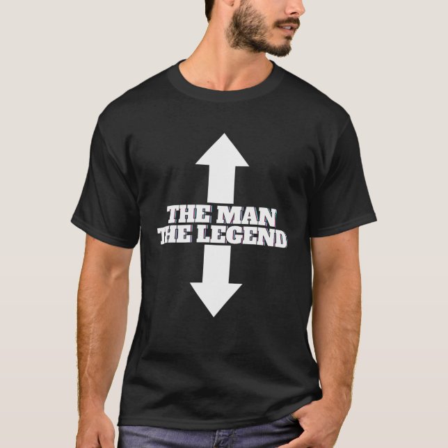 T-shirt Mens The Man The Legend (Devant)