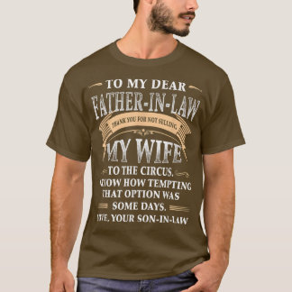 T-shirt Mens To my dear fatherinlaw love your soninlaw
