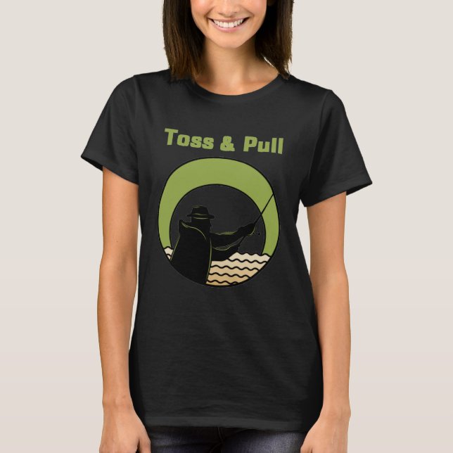 T-shirt Mens Toss And Pull  Fishing  2 (Devant)