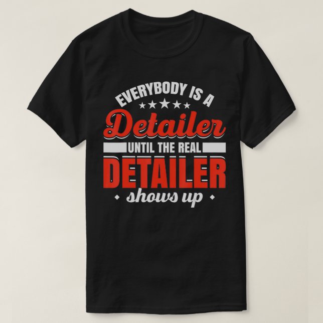 T-shirt Mens Tout Le Monde Est Un Détaillant Jusqu'Au Véri (Design devant)
