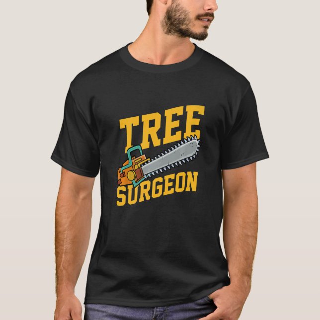 T-shirt Mens Tree Surgeon Working Crafting Handyman Mechan (Devant)