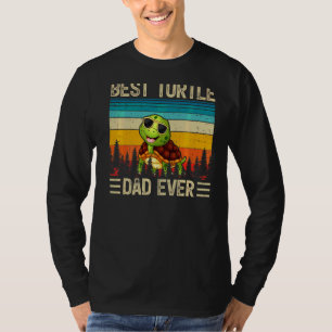 T-shirt Mens Turtle Vintage Meilleure Tortue Papa Jamais P