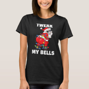 T-shirt Mens Twerk My Bells Christmas Tree Lights Twererer