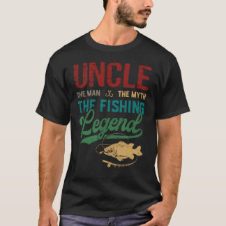 T-shirt Mens Uncle Man Myth Fishing Legend Funny Fishing