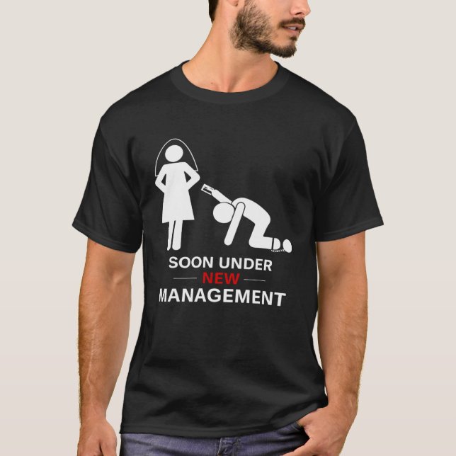 T-shirt Mens Under New Managemen Groom Bachelor Party (Devant)