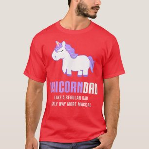 T-shirt Mens Unicorn Papa, Drôle mignon cadeau magique