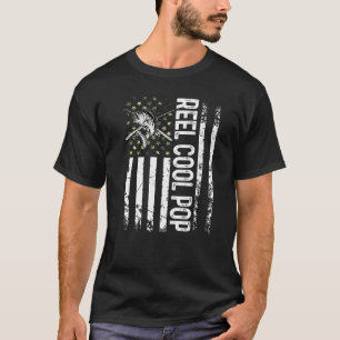 T-shirt Mens Usa Reel Cool Pop Pour Papa Pêche Père
