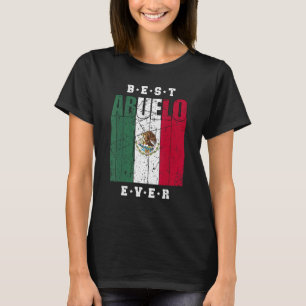 T-shirt Mens Vintage Abuelo Mexique Drapeau Grandpa Mexica