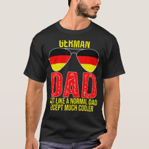T-shirt Mens Vintage allemand père Allemagne Drapeau lunet