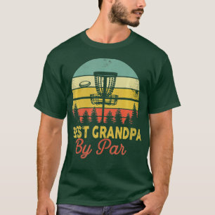 T-shirt Mens Vintage Best Grandpa By Par Disc Golf Cadeau