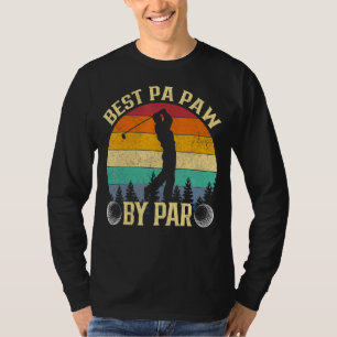 T-shirt Mens Vintage Best Pa Paw By Par Fête des pères Gol