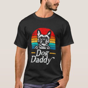 T-shirt Mens Vintage Français Chien Chien Chien Daddy Chie