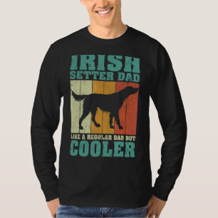T-shirt Mens Vintage Irish Setter Dad Like A Regular Dad F