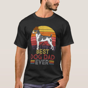 T-shirt Mens Vintage Meilleur Chien Papa Jamais Rétro Head