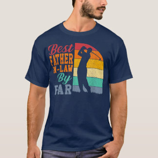 T-shirt Mens Vintage Meilleur Père En Droit Par Disc Golf 
