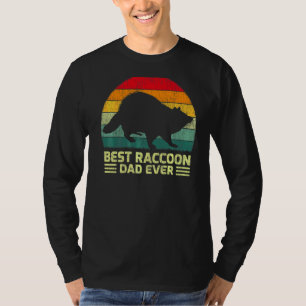T-shirt Mens Vintage meilleur Raccoon papa toujours Fête d