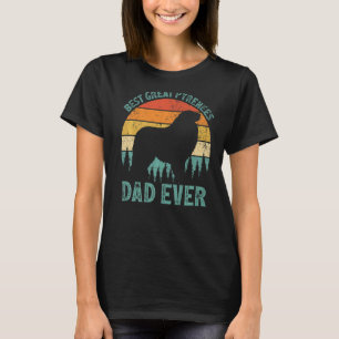 T-shirt Mens Vintage Meilleurs Grands Pyrénées Papa Jamais