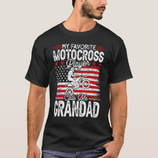 T-shirt Mens Vintage Mon Joueur De Motocross Favori M'Appe