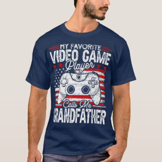 T-shirt Mens Vintage Mon Joueur Vidéo favori Appelle M