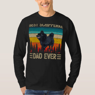 T-shirt Mens Vintage Retro Best Schipperke Papa Jamais Fau