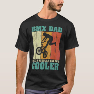 T-shirt Mens Vintage Retro Bmx Papa Comme Un Papa Régulier