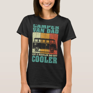 T-shirt Mens Vintage Retro Camper Van Papa Comme Un D Régu