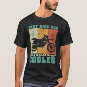T-shirt Mens Vintage Retro Dirt Vélo Papa Comme Un Da Régu