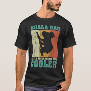 T-shirt Mens Vintage Retro Koala Papa Comme Un Père Réguli