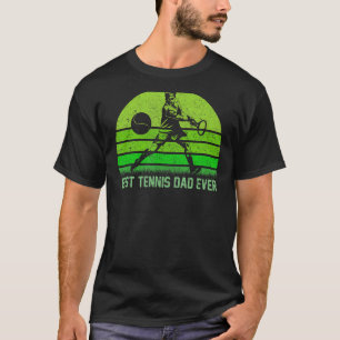 T-shirt Mens Vintage Retro Meilleur Tennis Papa Jamais Drô