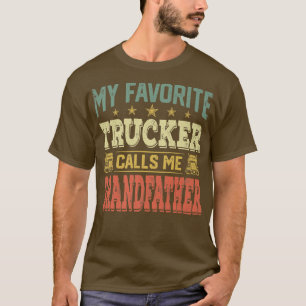 T-shirt Mens Vintage Rétro Mon Camion Favori M'Appelle Gr