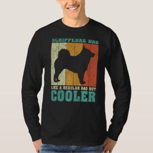 T-shirt Mens Vintage Retro Schipperke Papa Comme Un D Régu