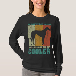 T-shirt Mens Vintage Retro Whippet Papa Like A Regular Dad