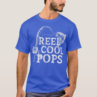 T-shirt Mens Vintage Roue Cool Pops Fête des pères de pêch