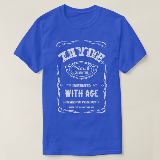 T-shirt Mens Vintage Zayde Hébreu Grand-père yiddish  (Design devant)