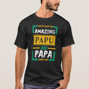 T-shirt Mens Voici à quoi ressemble un papa et papa génial