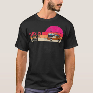 T-shirt Mens Voici comment je roule drôle Humour Alimentat