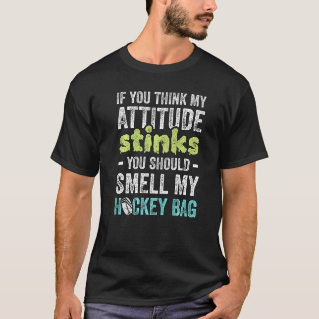T-shirt Mens Vous Pensez Que Mon Attitude pue Que Vous Dev (Devant)