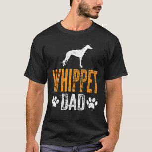 T-shirt Mens Whippet Papa Cadeau Chien Daddy Whippet Père