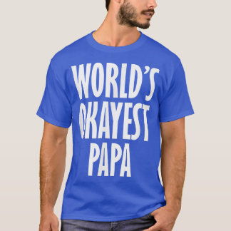 T-shirt Mens World's Okayest Papa Bear1420 