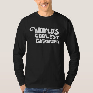 T-shirt Mens Worlds Plus Coolest Grandpa Type Graphique Po
